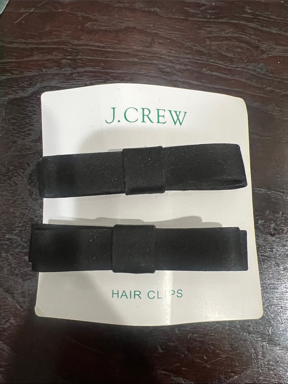 J. Crew Black Suede Men's Hair Clips - Pair